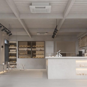 现代烘培店3D模型下载